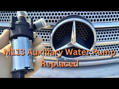 Replace The Auxiliary Water Pump For M113 Engine Inside An ML Class W163 Mercedes. How To