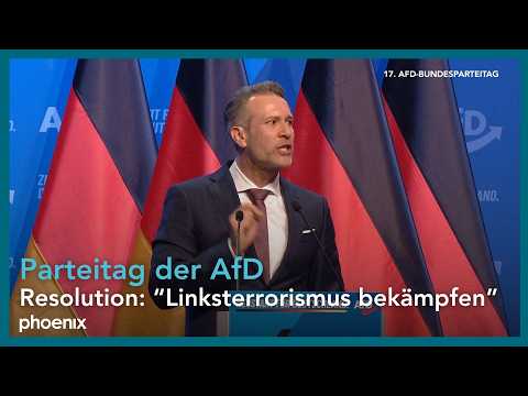 Video Thumbnail: Thorsten Weiß (AfD) zur Resolution Resolution: “Linksterrorismus bekämpfen” beim AfD-Parteitag