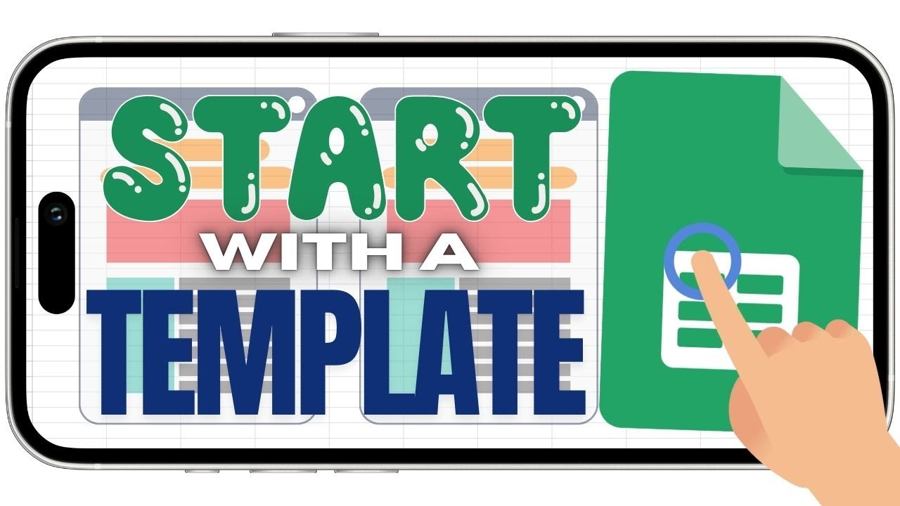Start with a Template in the Google Sheets App (iPhone Version)