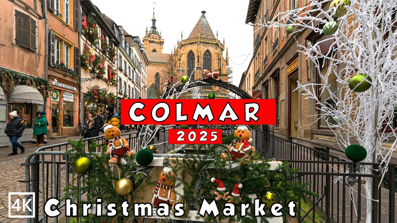 Colmar Christmas Market France🎄| Marchés de Noël Alsace | Winter Walking Tour 2025🎄4K