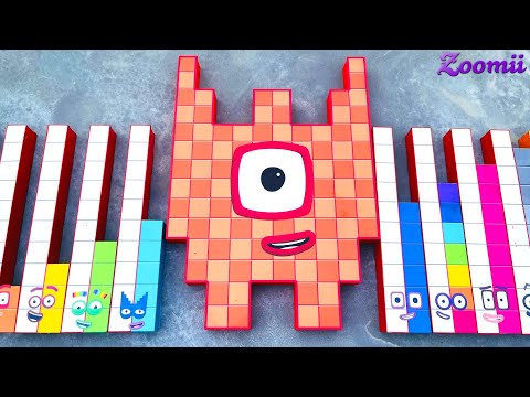 Looking for Numberblocks Puzzle Tetris 100 NEW Club Party Space ASMR   Numberblocks Satisfying Video