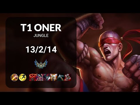 T1 Oner Lee Sin vs Rell JUNGLE - KR CHALLENGER Patch 13.13