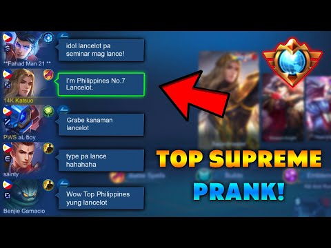 SUPREME PRANK LANCELOT 😆 ( MY TEAM GOT TROLL! )