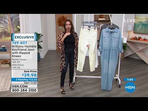 Brittany Humble Boyfriend Jean with Ripped Knees