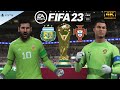 MESSI or RONALDO? Who is better goalkeeper? ARGENTINA vs PORTUGAL, WORLD CUP FINAL, FIFA 23, PS5, 4K