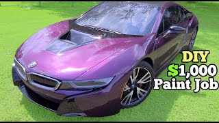 We Repaired the BMW Supercar's Body Damage and Gave it a $1,000 DIY Paint Job
