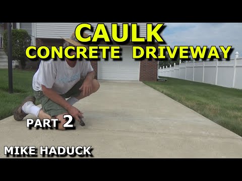 how I caulk a concrete driveway crack (Part 2) Mike Haduck