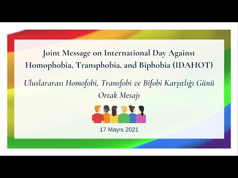 IDAHOT Joint Statement / Uluslararası Homofobi ve Transfobi Karşıtlığı Günü Ortak Mesajı