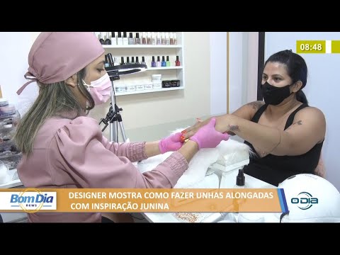 Designer mostra como fazer unhas alongadas com inspiração junina 10 06 2021