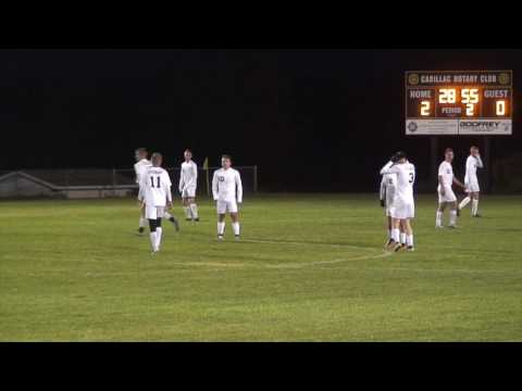 2016 Boys Varsity Soccer: Regional game vs Harbor Springs, 10/25/16, 2nd half, Final Score 4-1