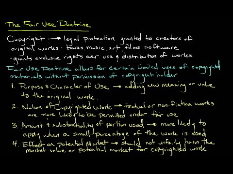 The Fair Use Doctrine