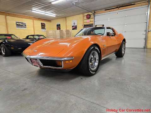 1972 Ontario Orange Corvette T Top Stingray - Hobby Car Corvettes