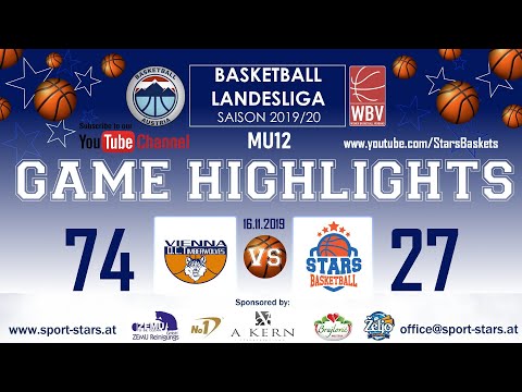 Vienna D.C. Timberwolves/1 - BC DSG Gumpendorf - STARS/1 Sa., 16.11.2019  74:27