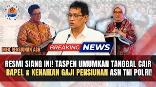 Download lagu  THIS AFTERNOON! TASPEN ANNOUNCES DUE DISBURSEMENT DATE AND SALARY INCREASE FOR RETIRED T... mp3