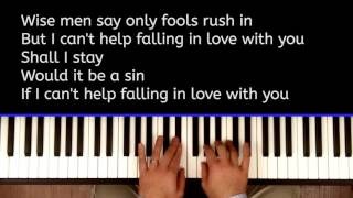 "Can't Help Falling In Love" Piano Cover