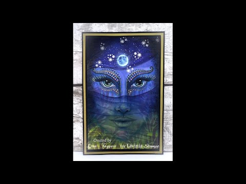 ‘Simmi’ #laviniastamps reverse stamp technique