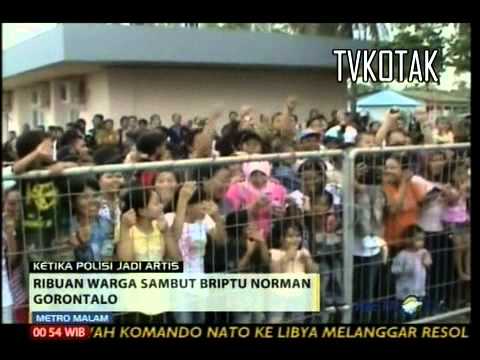 Briptu Norman pulang kampung disambut ribuan warga Gorontalo