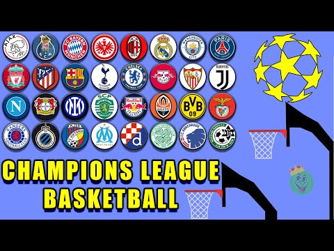 Champions League Basketball Marble Race in Algodoo \ Marble Race King