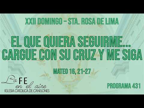 EL QUE QUIERA SEGUIRME    CARGUE CON SU CRUZ Y ME SIGA   PROGRAMA 431   LA FE EN EL AIRE