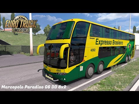Euro Truck Simulator 2 Bus Mod | Marcopolo Paradiso G6 DD 8x2