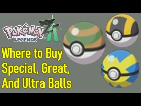 Pokemon Legends: Z-A Where to Buy Special Poke balls, Ultra balls, And Great balls