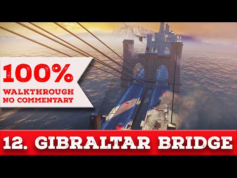 Wolfenstein: The New Order Walkthrough (Über difficulty,All Collectibles) part12 GIBRALTAR BRIDGE