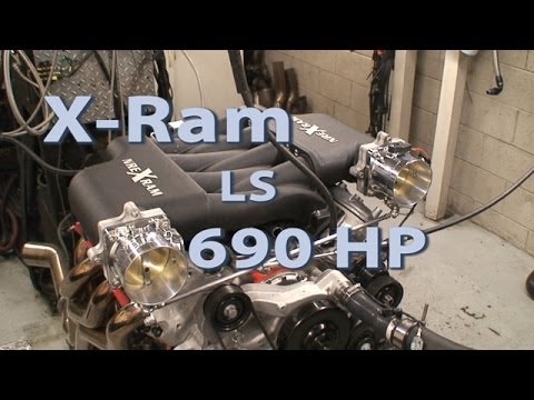 NA 690 HP Small Footprint LS Engine. New X-Ram Manifold tested. Nelson Racing Engines. Episode 209