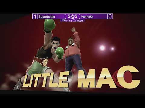 Smash@Sunken 33 Smash4 - Superbottle (Little Mac) vs Peace!2 (Donkey Kong, Mario) - Winners Quarters