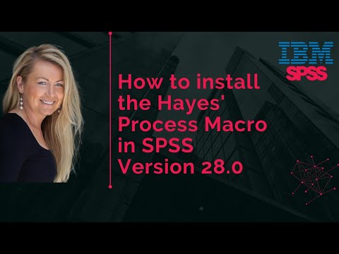 How to install the Hayes' Process Macro in SPSS Version 28.0