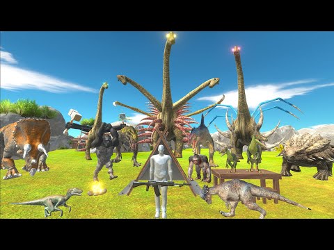 Jurassic World Evolution Camping 67 - MUTATED BRACHIOSAURUS vs Fps Avatar with all Weapons ARBS