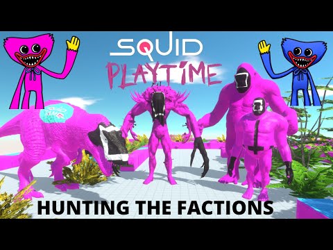 SQUID PLAYTIME HUNTING THE FACTIONS - GORO,SCOURGE,REX,HILL GIANT,HUGGY HUGGY AND KISSY MISSY ARBS