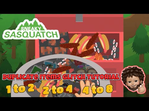 Sneaky Sasquatch - Tutorial of Item duplication Glitch | show how to clone from 1 to 8