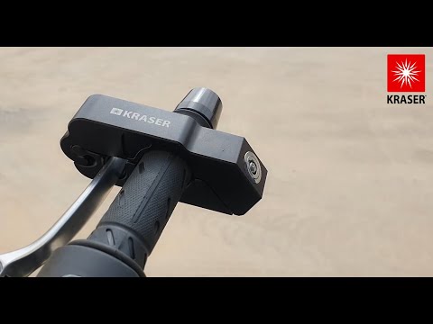 KRASER KR720B Motorcycle Grip Lock Brake Handle Block, Anti theft Handlebar Scooter Quad Bike
