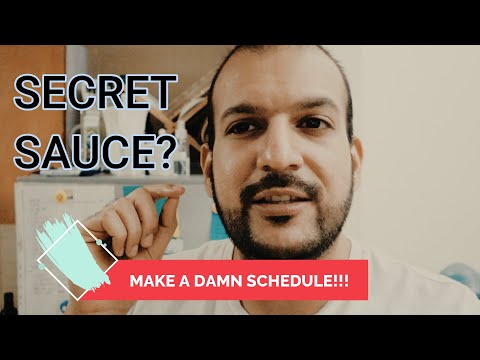MAKE A DAMN SCHEDULE and SUCCEED!