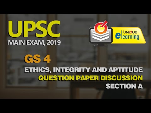 UPSC MAIN EXAM 2019 | General Studies Paper 4 - Ethics, Integrity & Aptitude | Aparna Dixit