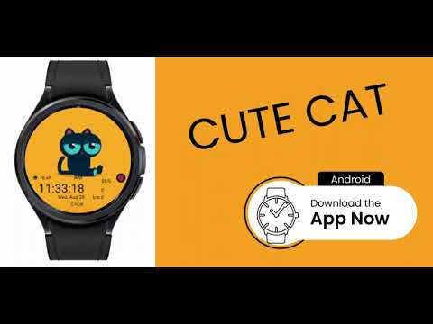 Animated Cat Watch Face
