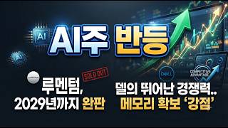 [미국개장] AI주 반등..루멘텀, 2029년까지 완판｜델의 뛰어난 경쟁력..메모리 확보 '강점'｜스타벅스, 치폴레 인수 '회의적'   등 📢미국증시 브리핑 (261009)