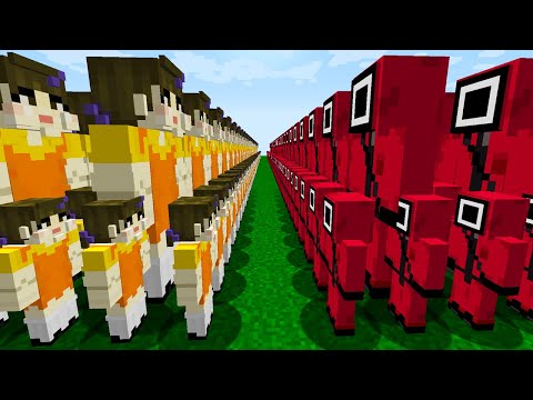 KORKUTUCU KIZ ORDU VS SQUİD GAME ORDU! ⚠️ Minecraft