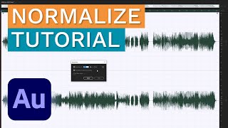 Adobe Audition Normalize Tutorial