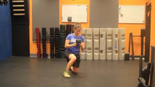 Kettlebell - Inline Kettle Halo Lunge Front