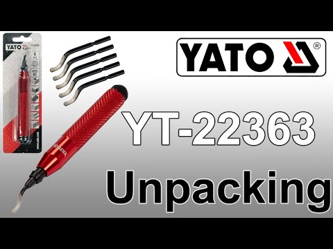 Нож YATO для снятия фаски и заусенцев, 135 мм, 5 запасных лезвий Нож YATO для снятия фаски и заусенцев, 135 мм, 5 запасных лезвий