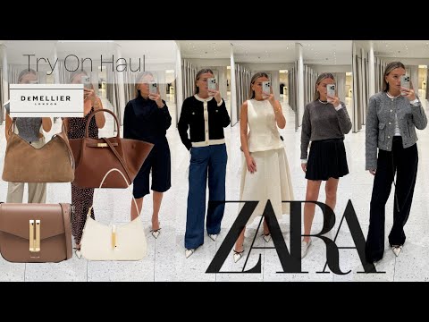 Huge ZARA ** TRY On HAUL ** DeMellier Bags In store Review