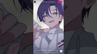 【手描きにじさんじ】ライブ前に配信をするろふまおたち　#ろふあーと