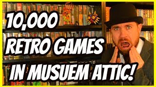 10,000 Retro Games Collection In Museum Attic - Gaming Archive Tour - THGM