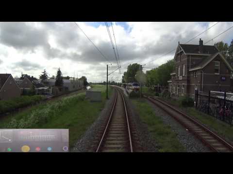 A train driver's view: Hoorn - Amsterdam CS, SGM, 14-May-2017.