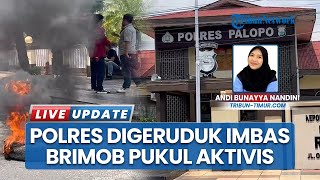 Polres Palopo Digeruduk Massa, Buntut Oknum Brimob Diduga Pukul Aktivis HMI hingga Luka Robek