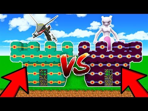LUCKY BLOCKS RAYQUAZA BALL VS LUCKY BLOCKS MEWTWO BALL 😱😍 - PIXELMON MINECRAFT MOD