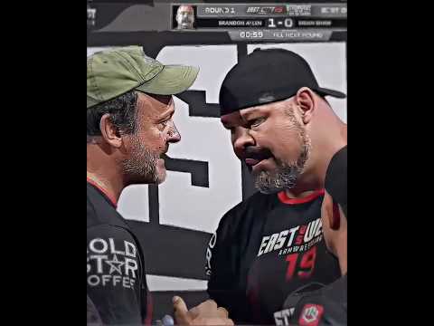 Devon taught brian shaw lesson #armwrestling #devonlarrat #viralshorts #edit