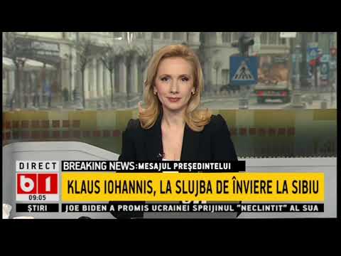 STIRI B1 ORA 9.00 DIN 4 APR 2021 - KLAUS IOHANNIS, LA SLUJBA DE INVIERE LA SIBIU