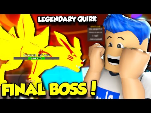 I Got A LEGENDARY QUIRK And DEFEATED The FINAL BOSS In Anime Fighting Simulator! (Roblox)